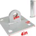 Floating Dock Hinge Heavy Duty Dock Hardware Brackets Female Corner Hinge Dock Parts Connector Hinge T Style Backer Plate