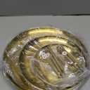 QTLCOHD 2Pcs 3 Tier Stainless Steel Cupcake Stand - Gold Tiered Dessert Stand for Wedding & Birthday Party