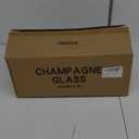YANGNAY Coupe Champagne Glasses Set of 12 Crystal Cocktail Glasses with Short Stem, Martini Glasses - 7 oz