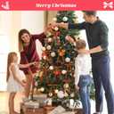 30Pcs Velvet Bows for Christmas Tree - Camel Small Christmas Tree Bows, Vintage Ribbon Bows for Garland, Wreath, Fireplace, Door, Gift Wrapping, Holiday Bows Ornaments for Xmas (5  7 Inch)