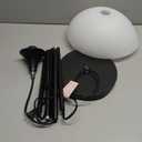 Floor Lamp, LED Standing Lamps with White Plastic Shade, Black Modern Torchiere Floor Lamp, Tall Lamps for Living Room Dorm, Bulb not Included