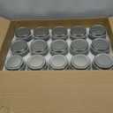 Accguan 16oz Glass Mason Jars with Regular Airtight Lids Ideal for Jam,Honey,Shower/Wedding Favors, Clear,Canning Jars 15 pack