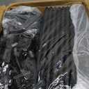 Calmootey Portable Closet Organizers, Clothing Storage, Wardrobe with 6 Shelves and Hanging Rod, Non-Woven Fabric Cover with 4 Side Pockets, Black