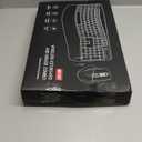 Wireless Keyboard and Mouse Combo, 2.4G Full Size Wave Keys Ergonomic Keyboard with Wrist Rest and 3-Level DPI Adjustable Wireless Ergonomic Mouse for Windows, Mac OS Desktop/Laptop/PC(Black)