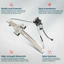 Power Window Regulator with and Motor Front Left Driver Side fits for 2005-2010 for Dodge Dakota 2006-2008 for Mitsubishi Raider 2011 for Ram Dakota 748-114 55359567AA