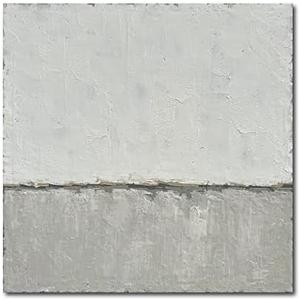 NANKAI Abstract Canvas Wall Art Hand-Painted Grey Minimalist Painting on Canvas White Acrylic Painting Original Modern Home Decor Wall Ready to Hang 24x24 inch