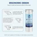 MARRIOTTO XWF Water Filter Replacement for GE XWF Refrigerator Water Filter, 3 Pack (Not XWFE)
