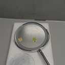 Lighted Makeup Mirror, 3000 mAh Rechargeable Double Sided Magnifying Vanity Mirror with 3 Colors, 1x/10x, 360 Rotation , Brightness Adjustable Magnification Cosmetic Light up Mirror, Women Gift (Chrome)