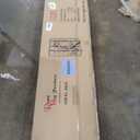 Roundhill Furniture Black Japanese 4-Panel Screen Room Divider, Plum Blossom