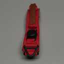 AirTag Dog Collar, 2" Wide Waterproof Military Tactical Dog Collar with AirTag Holder, Leather Handle and Metal Buckle, Reflective, Padded, Heavy Duty Nylon Dog Collars for Large Dogs(Red, L) (Neck Girth: 17.7-24.4)