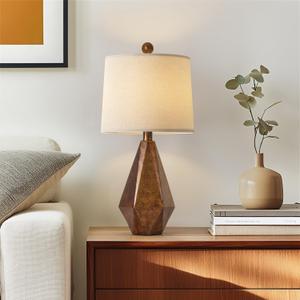 PoKat 20.25" Golden Brown Table Lamps Set of 2 for Night Stands, Vintage Bedroom Lamps for Bedroom Living Room, Retro Bedside Lamps for End Table, Suitable for Small Place, Golden Brown