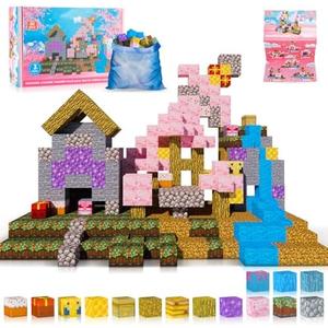 Building Blocks Toy,3D Magnet Building Blocks,80pcs Magnet Cubes Kids Toys,Sensory STEM Toys for 3-5 4-6 5-7 6-8 8-10 10-12 Year Old Boys Girls Christmas Birthday Gifts Travel Outdoor Kids Games