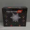 Christmas Tree Topper Lighted with 6 Projection Modes, Christmas Star Tree Topper Built-in LED Rotating Projector Lights 3D Christmas Tree Decorations for Xmas Party Holiday Decor(Silver Snowflake)