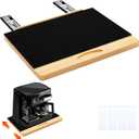 MinBoo Bamboo Appliance Slider,Sliding Tray for Coffee Maker, Kitchen Countertop Appliance Rolling Tray,Slides Easily from Under The Cabinet,Wide - Large (16" Wx13 D)
