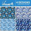 2 x Vnaaem Mushroom Wrapping Paper for Women Girls Mushroom Patterns for Winter Christmas Birthday Holiday - 20 X 28 Inches 8 Folded Sheet