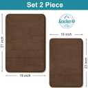 Bathroom Rugs Sets 2 Pieces, Thick Memory Foam Bathroom Mat Set, 31" X 19" + 23" X 15"
