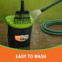 Pupzle Dog Pooper Scooper with Bag Attachment, 40" Long Handle Pooper Scooper for Large Dogs, Dog Poop Scoop for Yard, Large Capacity Swivel Bin and Rake, Lavender Scented Bags (Green)