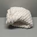 BEDELITE Fleece Blanket King Size  3D Ribbed Jacquard Soft and Warm Decorative Fuzzy Blankets  Cozy, Fluffy, Plush Lightweight Throw Blankets for Couch, Bed, Sofa(Cream, 108x90 inches)