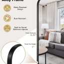 30"x36" Matte Black Bathroom Mirror, Rectangle Vanity Mirror for Over Sink