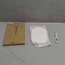 Rechargeable Travel Makeup Mirror with LED Lights, 3 Light Modes, 7" x 5" Portable Folding Mirror for Home & Travel (White)