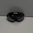 Ski Goggles YH227,Over Glasses Snowboard Goggles,UV 400 Protection Anti Fog Snow Goggles for Adult Men Women Youth (Black Frame-sliver Lens-vlt 13%)