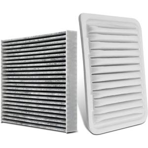 CA10190 CF10285 Combo Engine Air Filter Set Replacement for 2009-2019 Toyota Corolla Pontiac Vibe Scion XD