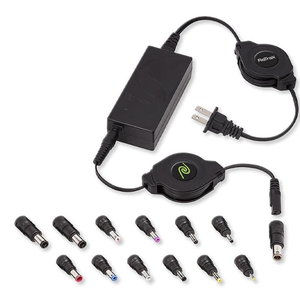ReTrak 65W Universal AC Laptop Charger, ReTrak Laptop Charger with 13 Adapter Tips, Retractable Universale Laptop Power Adapter Charger, Ultrabook/Notebook/Netbook Wall Charger, ETCHGNBUNN2