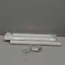 Closet Rods for Hanging Clothes, 17 to 84 Inch Heavy Duty Stepless Adjustable Closet Hanging Rod, 1.3 Inch Diameter Metal Closet Rod for Wardrobes Laundry Bedroom RV, White