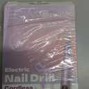 Electric Nail Drill Professional 35000RPM,Rechargeable Electric Nail File Cordless with 9-Speed & LED Display,12-in-1 Portable Manicure Pedicure kit for Acrylic Gel Dip Powder Nails (Purple)