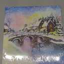 Artscope 4 Pieces Christmas Wall Art Canvas Prints - Snow Scene Picture Painting - Modern Wall Artwork Framed for Gifts Bathroom Home Kitchen Office Christmas Decor - 30 x 30 CM