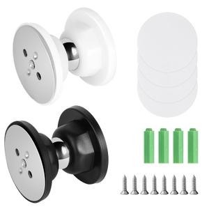 2 Pcs RV Magnetic Door Buckles Provide Windproof Door Stops For Rv Campers, Keeping The Doors Open And Protected From Impact And Damage.Essential Accessories For Travel Camping (White, Black)