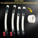 12pcs Racing fuel jug hose Cap- For Dust,Vent,vp racing fuel jug 5.5 gallon,vp racing fuel jug cap,gas can vent caps,gas can caps,fuel can,Gasoline Tank and Tank Etc Hose cap Replacemen.