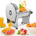WICHEMI Electric Vegetable Slicer Commercial Fruit Slicing Machine Potato Slicer Electric Cabbage Shredder Machine 2 IN 1 Manual Electric Vegetable Cutter Stainless Steel Food Slicer