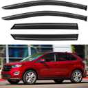 Window Visors Rain Guards Shield for 2015-2025 Ford Edge, Out-Channel Window Vent Wind Deflectors Visors Shades for 15-25 Edge