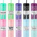 Teenyyou 10 Pcs Teacher Appreciation Week Gifts 16 oz Inspirational Plastic Tumbler with Lid and Straw Thank You Gift for Mentor Back to School Graduation Party Favors Teacher Day Gifts for Women