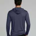 Real Essentials 3 Pack: Men's Dry Fit Wicking Long Sleeve Fishing Active Hoodie Pullover Sweatshirt (Big & Tall) (Black, XL)