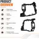 Right Passenger Side Intermediate Radiator Support Bracket Compatible with Porsche Macan 2015-2018 - Replacement Radiator Mount Assembly | Replaces 95B805594