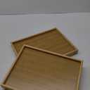2 Pack Bamboo Bed Tray Table with Folding Legs,Breakfast Trays,Serving Tray for Food and Snack,Laptop Trays for Working(Natural)