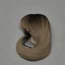 Alanhair Ombre Blonde Wigs for Women,HAIRCUBE Shoulder-Length Layered Wigs with Bangs Heat Resistant Synthetic Wigs for Daily Party Use