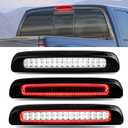 Smoke Lens LED Third Brake Light Cargo Lamp Replacement with Quick Flash Option Compatible with 1999-2016 F250 F350 Super Duty, 1993-2011 Ranger