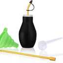 Bulb Duster Sprayer Insect Buster  Handheld, 7" Extendable Applicator Dispenser for Diatomaceous Earth & Other Home Powder Applications  Non-Toxic Assemble Garden Farm (Small)