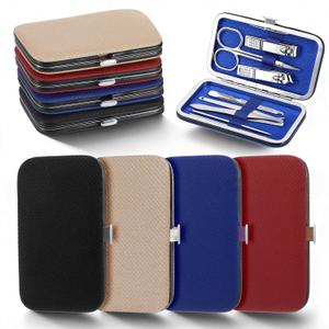 12 Pcs Stainless Steel Manicure Set, Professional Nail Clippers and Pedicure Kit with Travel Case, 8 In 1 Grooming Tools for Women and Men, Bulk Personal Care Gift, Colorful