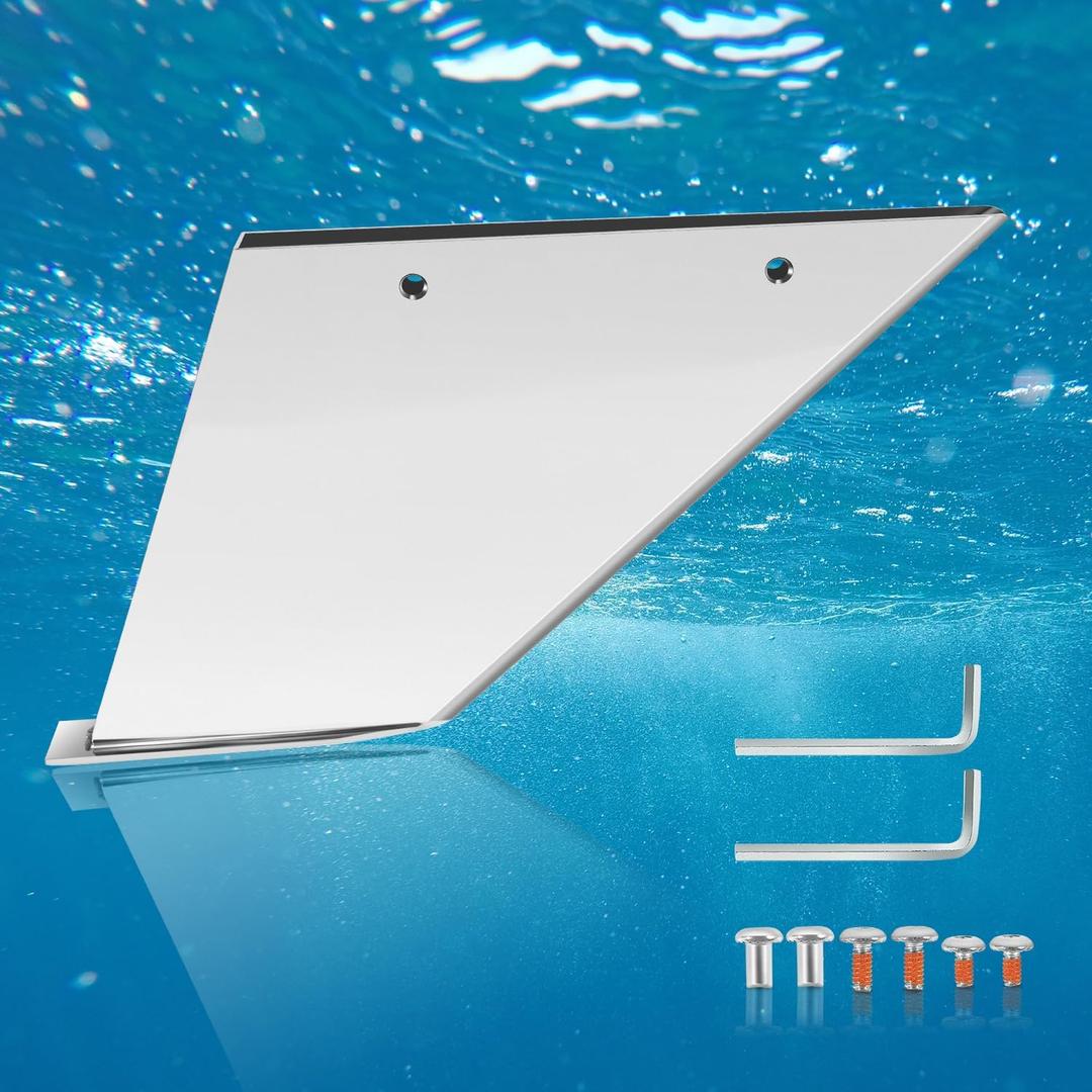 27412 Stainless Steel Skeg Guard Fix Damaged Skeg Fit for Mercury 200HP, 225HP, 250HP, 300HP PROXS Torque Master 4.6L V8 20" Shaft, 4.8" Gearcase