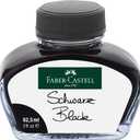 Faber-Castell Fountain Pen Ink, Black - 65.5ml Ink Bottle - Liquid Ink for Fountain Pens