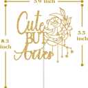 Cute But Aries Cake Topper, Aries Season Zodiac Birthday Party Decorations, March April Horoscope Astrology Birthday Decor, 12 Zodiac Constellation Bday Decorations Gold Glitter