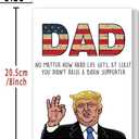5 x Funny Fathers Day Card for Dad, Humor Father's Day Card Gift from Wife Son Daughter, Birthday Greeting Card for Dad, Unique Daddy Cards
