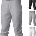 Easton | PRO+ Pull Up Baseball Pant | Youth | Full Length | Elastic Bottom | Youth Grey Y L