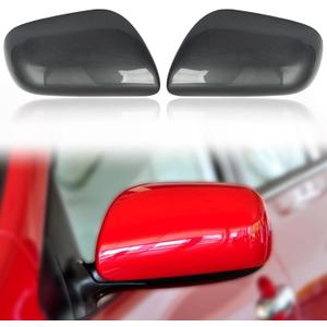 Car Rearview Mirror Cover Cap Housing Protective Cover for Exterior Mirrors Fit for Toyota Corolla 2007-2013Cannot fit LE Model 87915-02910 87945-02910 (Red, Right Passenger Side)