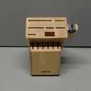 Farberware Edgekeeper Triple Rivet Block Set with Built in Knife Sharpener, 16-Piece, Black