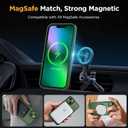 Miracase Magnetic for iPhone 13 Case 6.1 inch (Compatible with MagSafe)with 2X Screen Protectors Military-Grade Protection, Anti-Fingerprint Translucent Matte Phone Case Cover, Dark Green